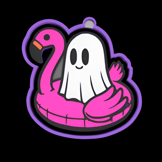 Ghost on Flamingo Float