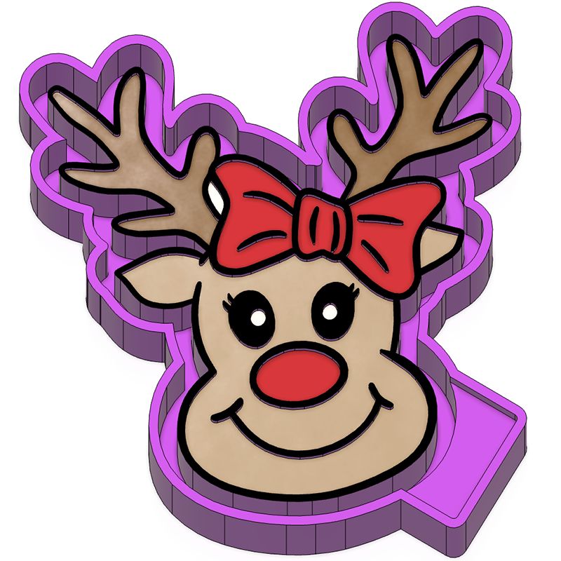 Reindeer with Bow