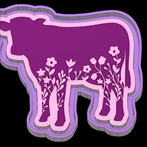 Floral Cow