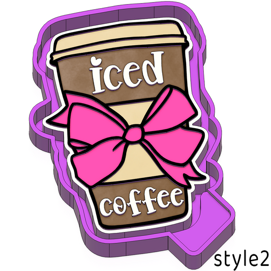 Iced Coffee with Bow